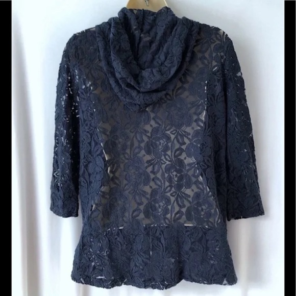 Staring at Stars Tops - STARING AT STARS/URBAN OUTFITTERSblue lace hoodie